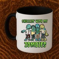 Chillin With My Zombies Coffee Mug thumb 2