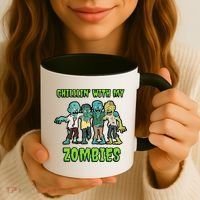 Chillin With My Zombies Coffee Mug thumb 3