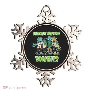 Chillin With My Zombies Ornament