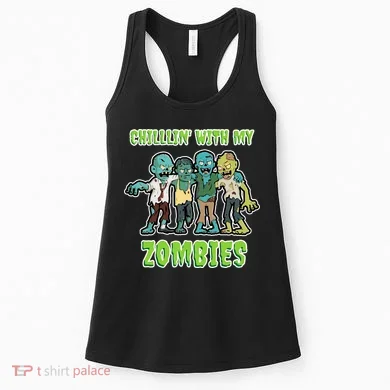 Chillin With My Zombies Women's Tank Top