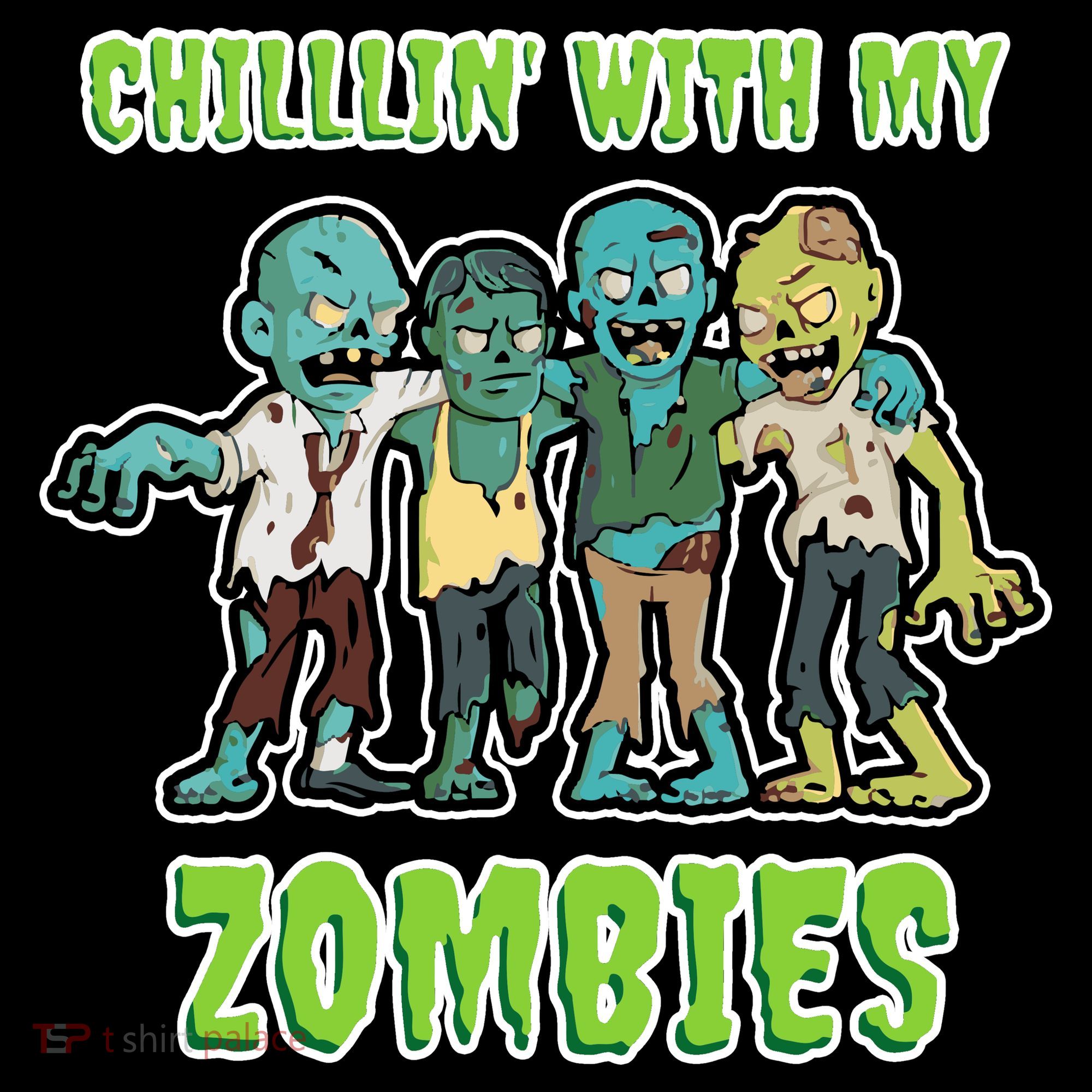 Chillin With My Zombies Women's Tank Top