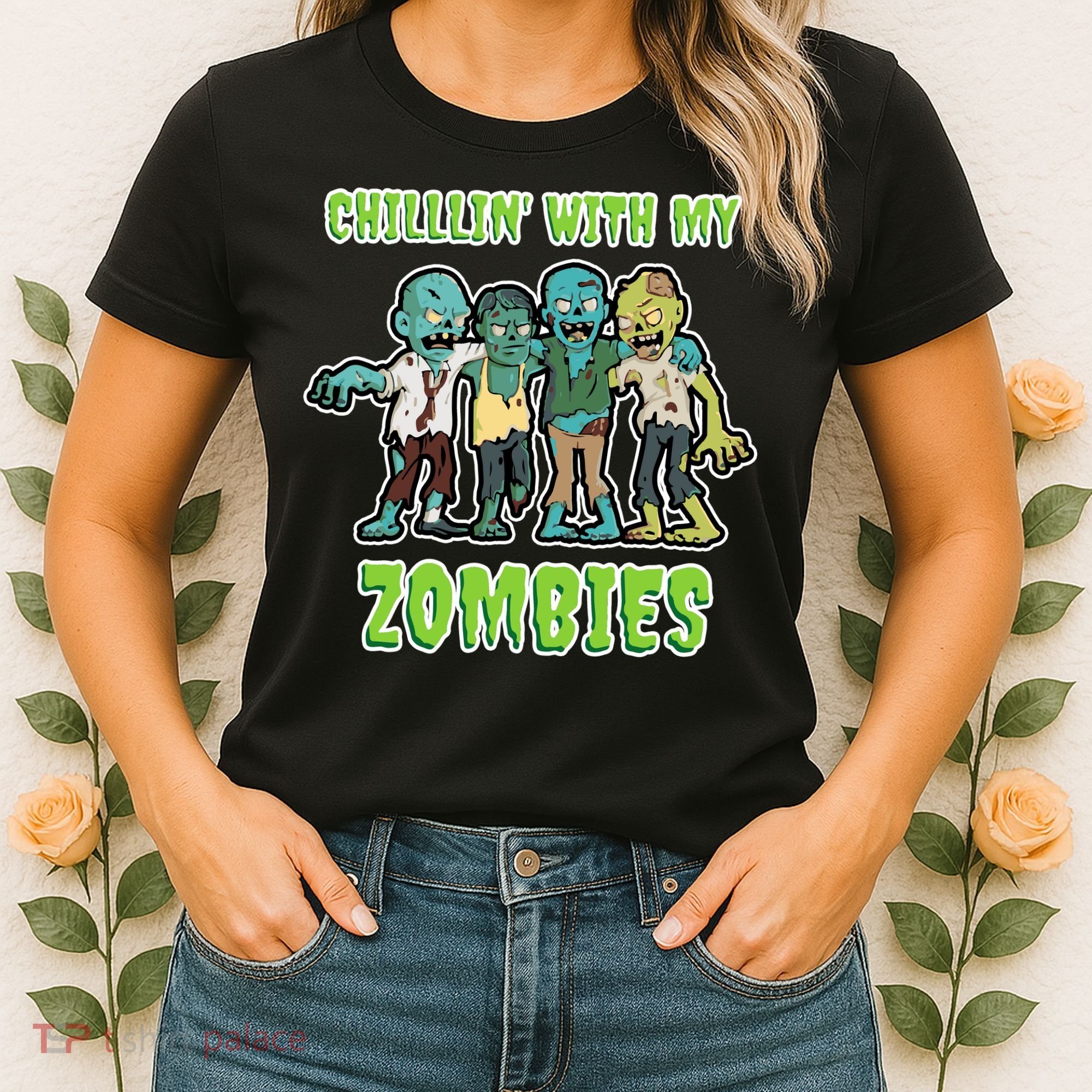 Chillin With My Zombies Women's T-Shirt