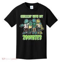 Chillin With My Zombies Kids T-Shirt thumb 0