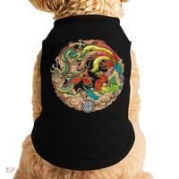 Chinese Dragon and Phoenix Yin Yang Doggie Tank thumb 0