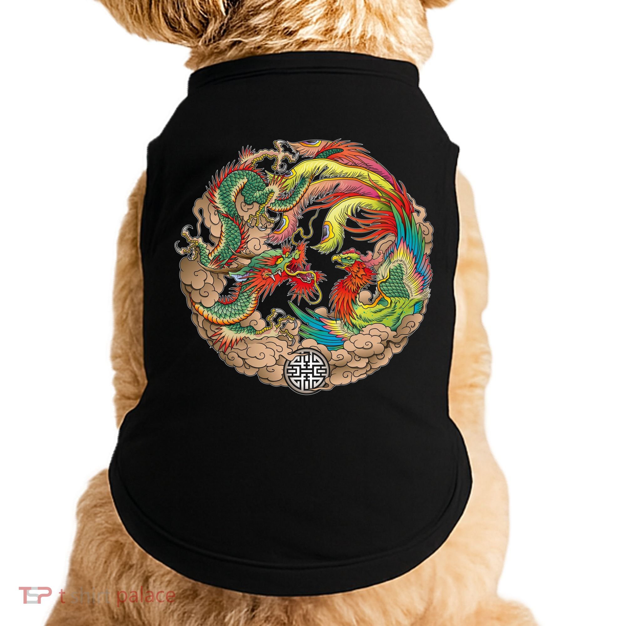 Chinese Dragon and Phoenix Yin Yang Doggie Tank