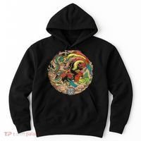 Chinese Dragon and Phoenix Yin Yang Hoodie thumb 0