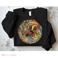 Chinese Dragon and Phoenix Yin Yang Sweatshirt thumb 2