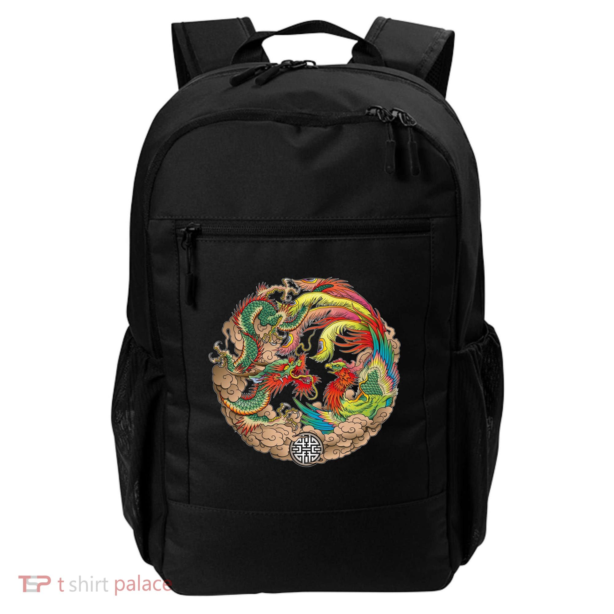 Chinese Dragon and Phoenix Yin Yang Backpack