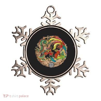 Chinese Dragon and Phoenix Yin Yang Ornament