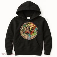 Chinese Dragon and Phoenix Yin Yang Kids Hoodie thumb 0