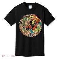 Chinese Dragon and Phoenix Yin Yang Kids T-Shirt thumb 0