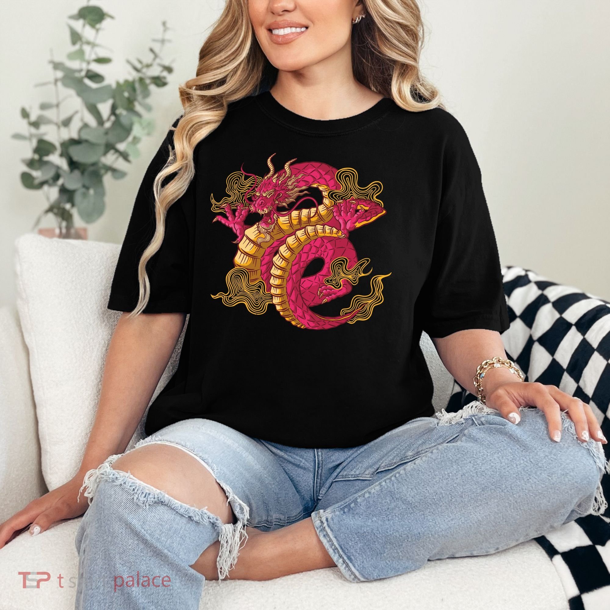 Chinese Dragon Creature Comfort Colors T-Shirt