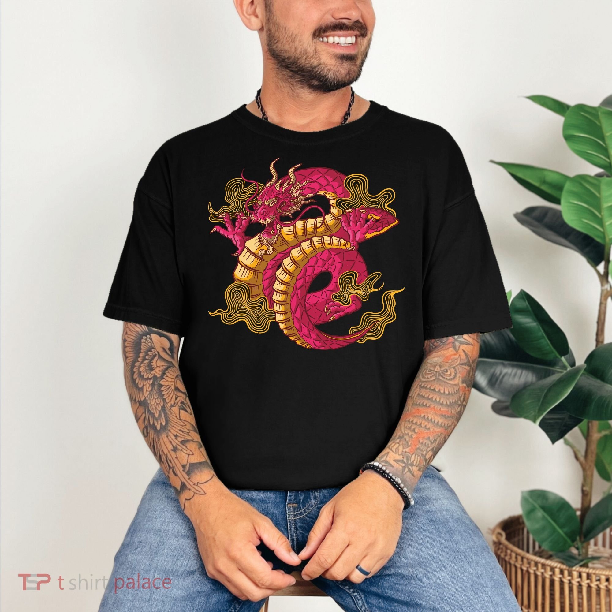 Chinese Dragon Creature Comfort Colors T-Shirt