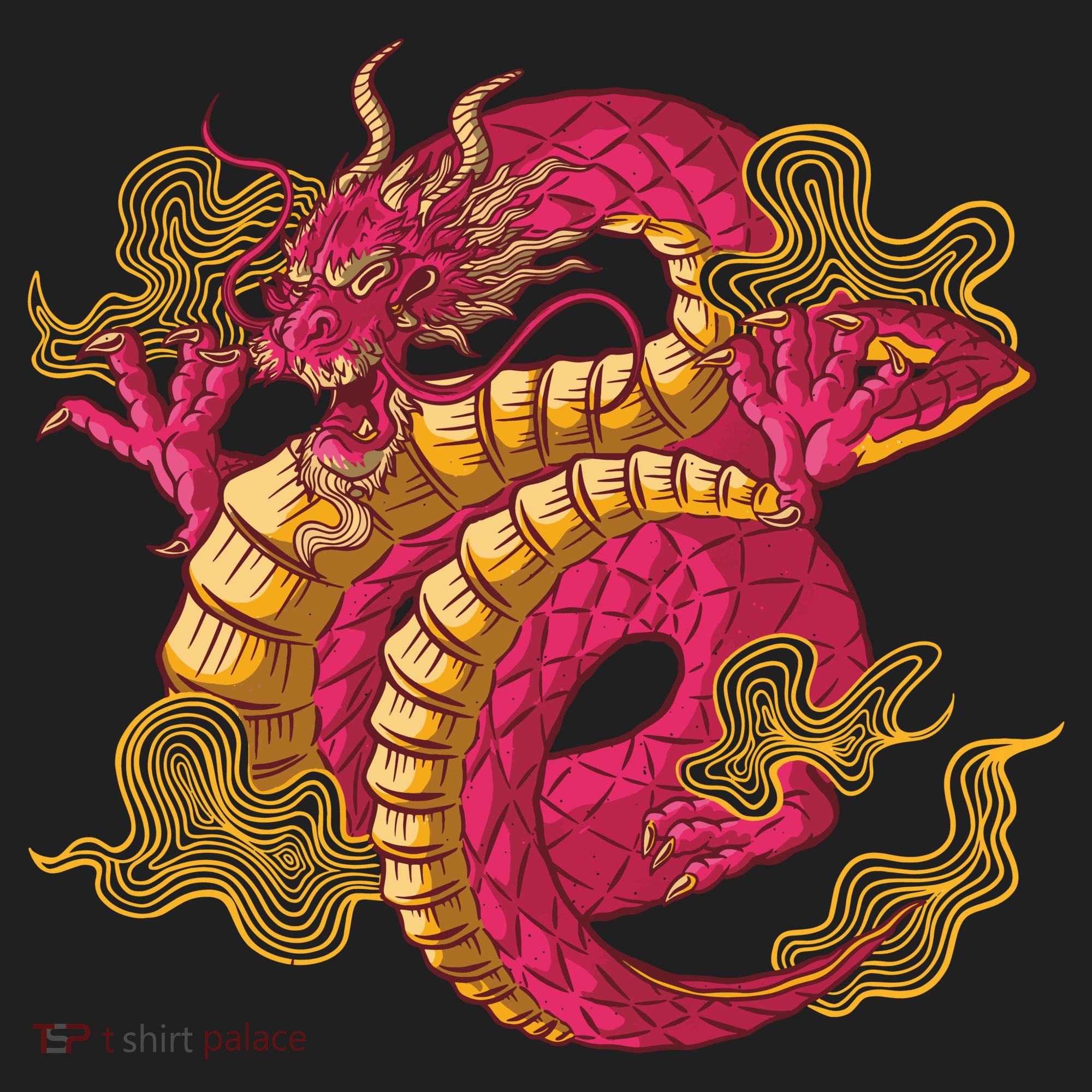 Chinese Dragon Creature Comfort Colors Boxy T-Shirt
