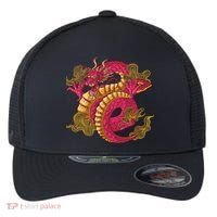 Chinese Dragon Creature Flexfit Unipanel Trucker Cap thumb 0