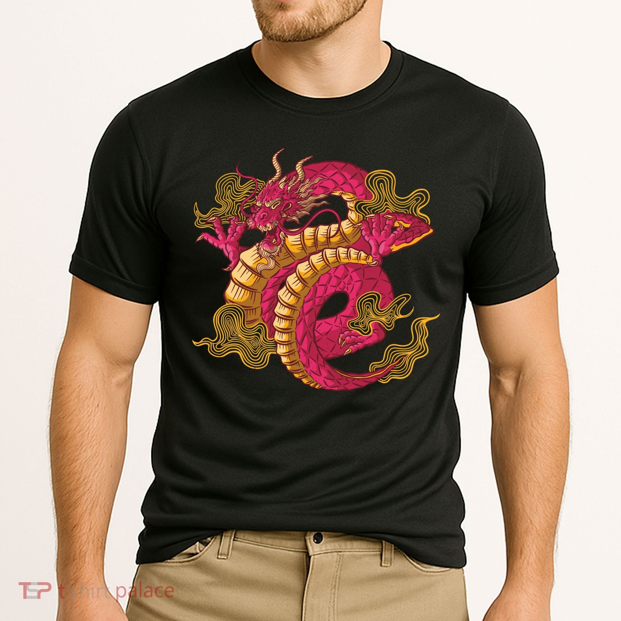Chinese Dragon Creature Cooling Performance Crew T-Shirt