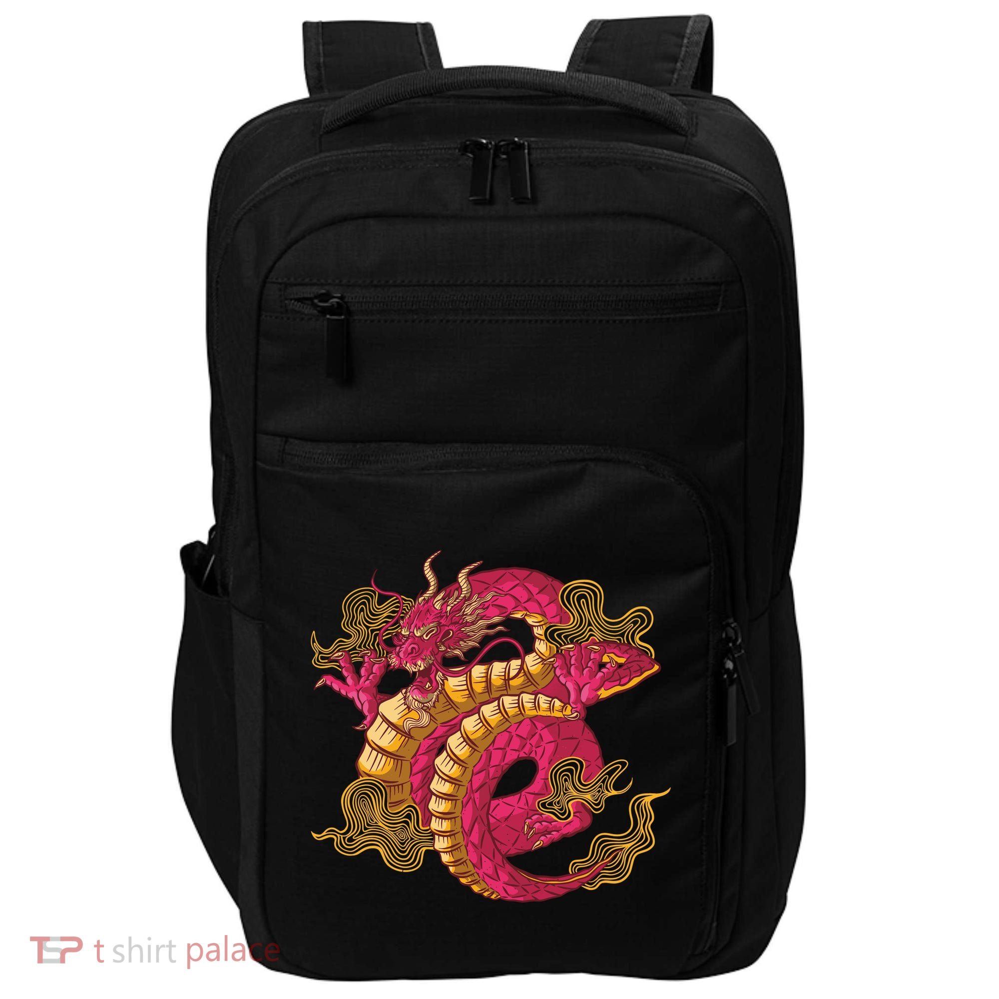 Chinese Dragon Creature Impact Tech Backpack