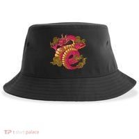 Chinese Dragon Creature Sustainable Bucket Hat thumb 0