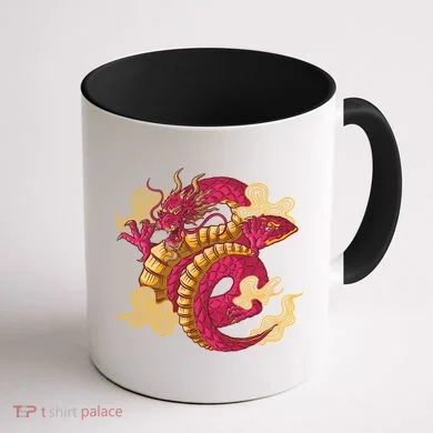 Chinese Dragon Creature Coffee Mug back
