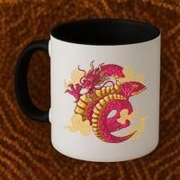 Chinese Dragon Creature Coffee Mug thumb 2