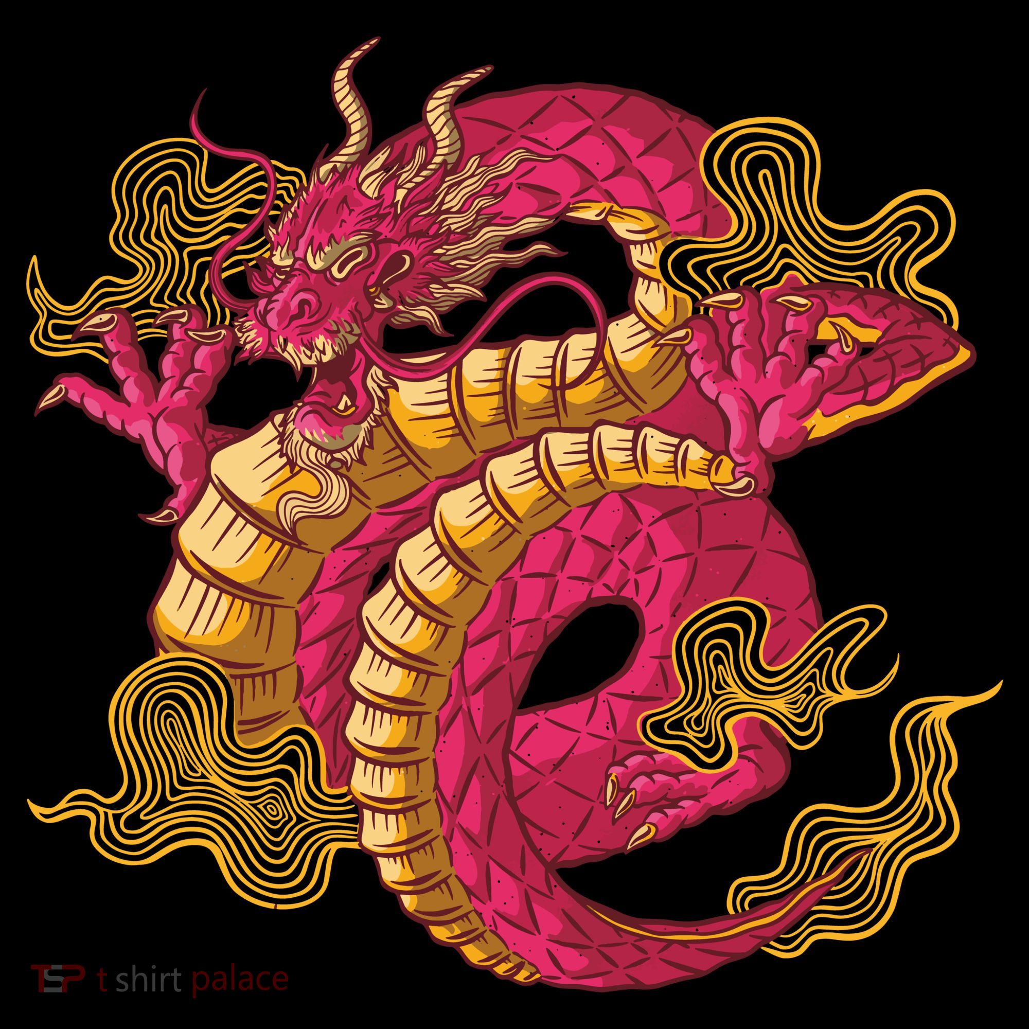 Chinese Dragon Creature Women's Perfect Tri Tunic Long Sleeve Shirt