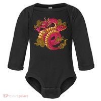 Chinese Dragon Creature Baby Long Sleeve Bodysuit thumb 0