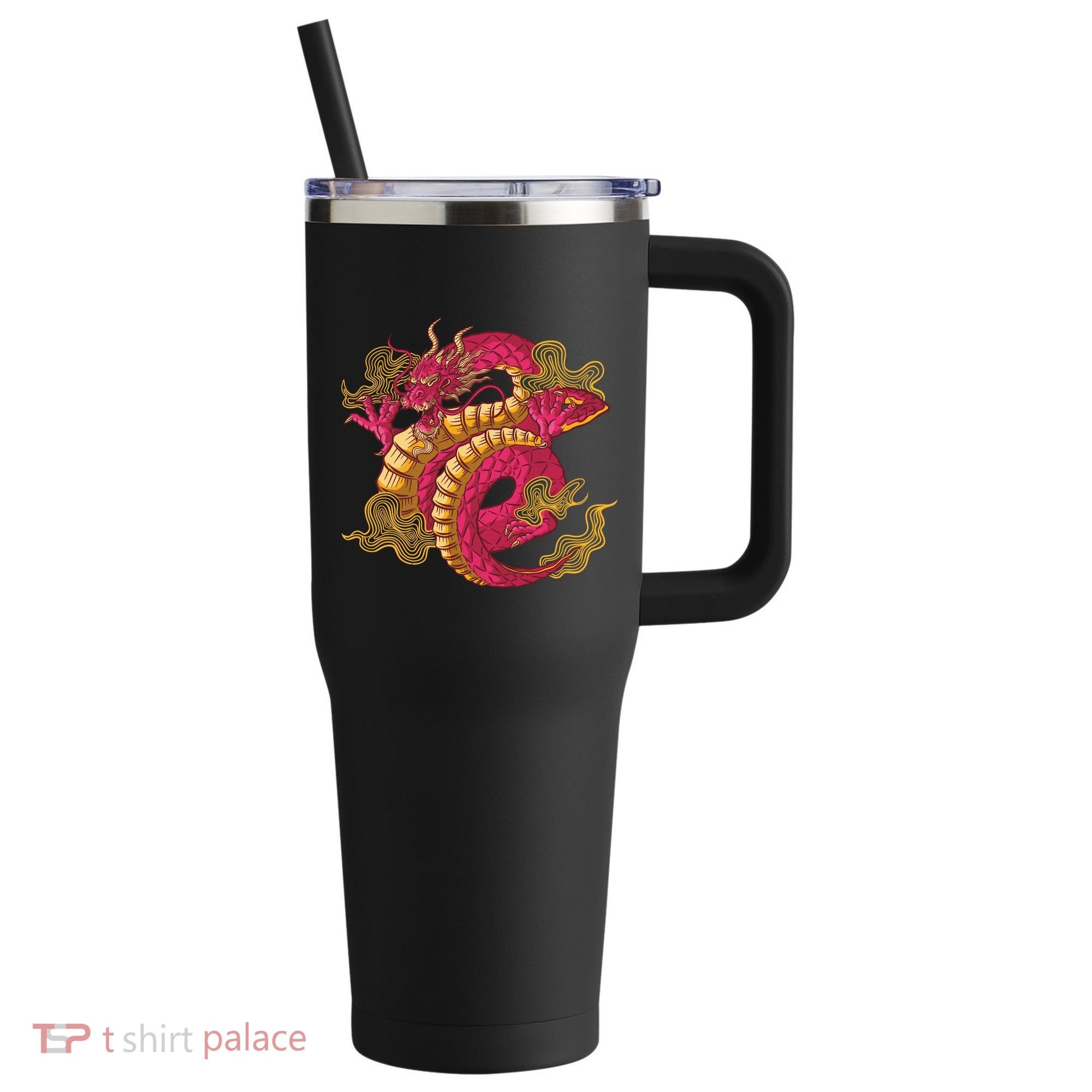 Chinese Dragon Creature 40oz Vacuum Insulated Stainless Steel Travel Tumbler
