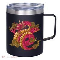 Chinese Dragon Creature 12oz Stainless Steel Coffee Mug thumb 0