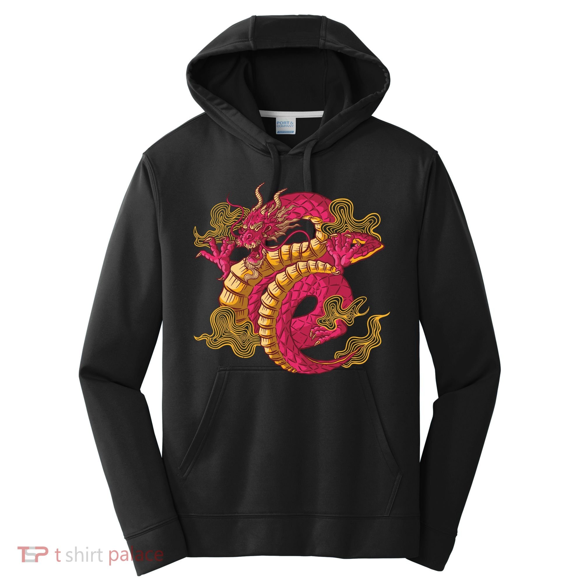 Chinese Dragon Creature Performance Fleece Hoodie