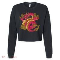 Chinese Dragon Creature Cropped Pullover Crew thumb 0