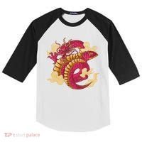 Chinese Dragon Creature Kids Colorblock Raglan Jersey thumb 0