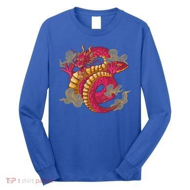 Chinese Dragon Creature Long Sleeve Shirt
