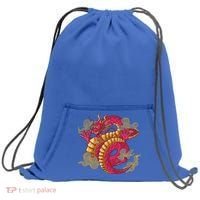 Chinese Dragon Creature Sweatshirt Cinch Pack Bag thumb 0
