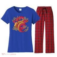 Chinese Dragon Creature Women's Flannel Pajama Set thumb 0