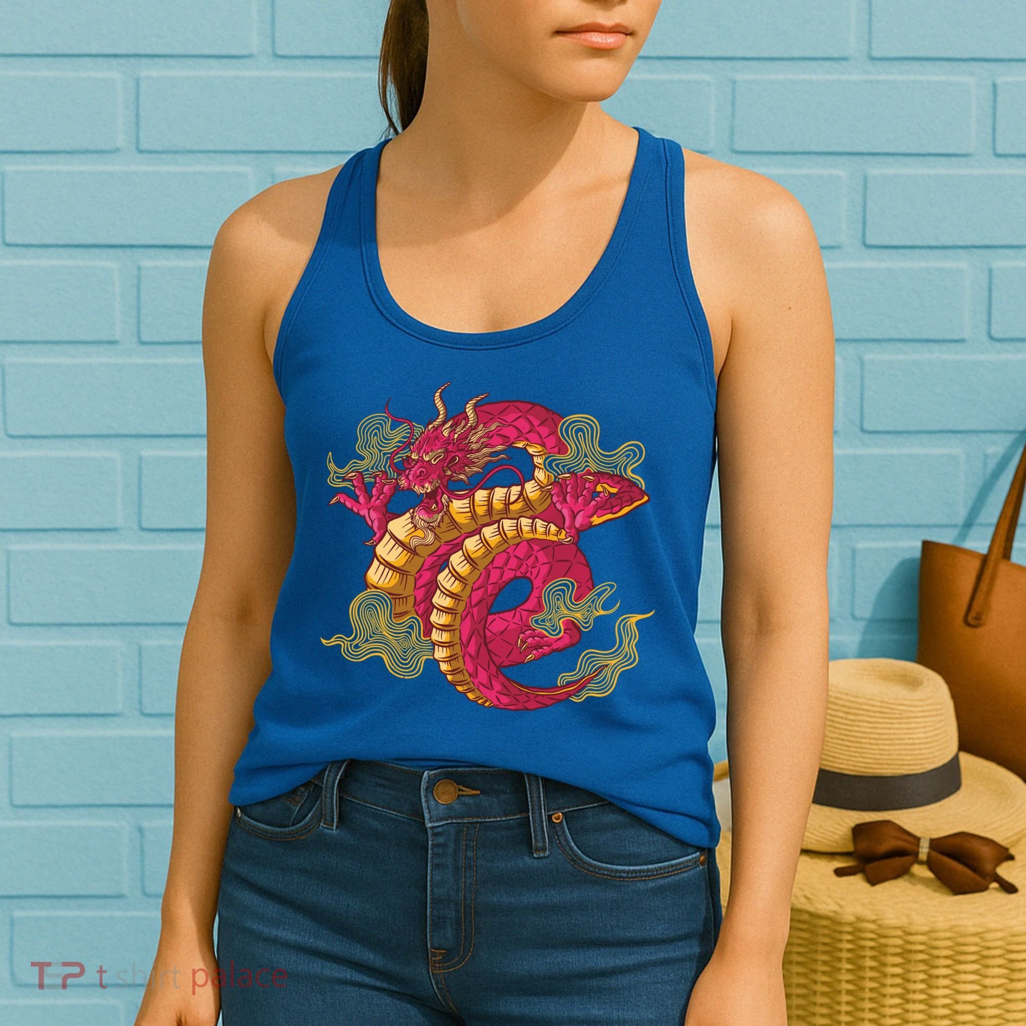 Chinese Dragon Creature Women's Tank Top