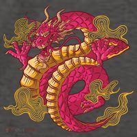 Chinese Dragon Creature Vector Backpack thumb 2