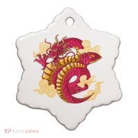 Chinese Dragon Creature Ceramic Ornament thumb 0