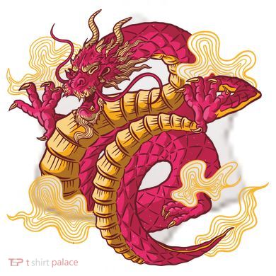 Chinese Dragon Creature Ceramic Ornament