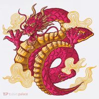 Chinese Dragon Creature Garment-Dyed Sweatshirt thumb 2