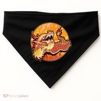 Chinese Dragon Fire Dance USA-Made Doggie Bandana thumb 0