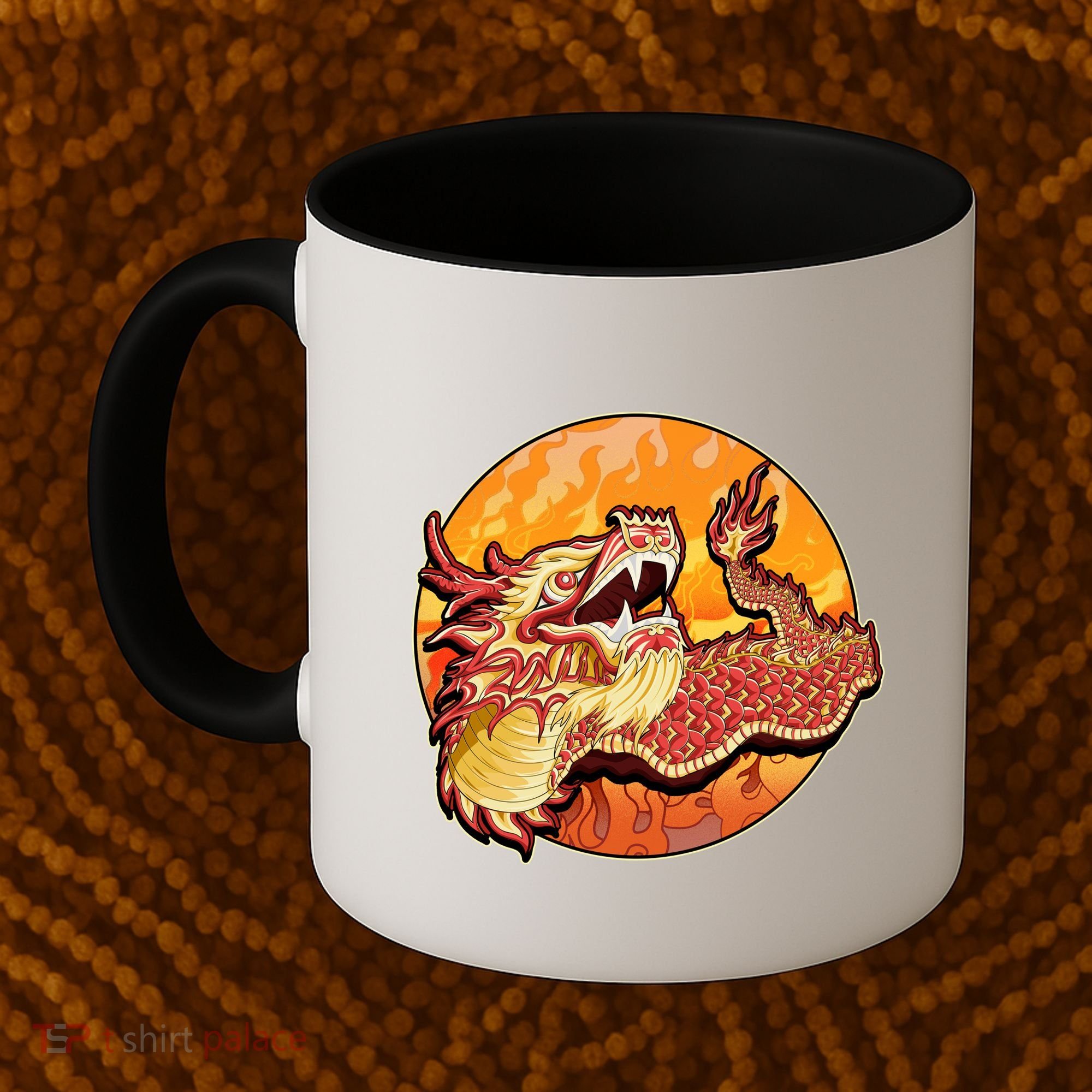 Chinese Dragon Fire Dance Coffee Mug