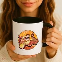 Chinese Dragon Fire Dance Coffee Mug thumb 3
