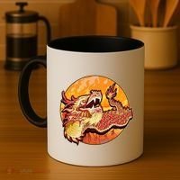 Chinese Dragon Fire Dance Coffee Mug thumb 4