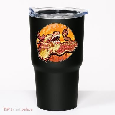 Chinese Dragon Fire Dance Tumbler