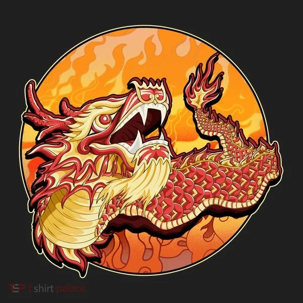 Chinese Dragon Fire Dance Tumbler