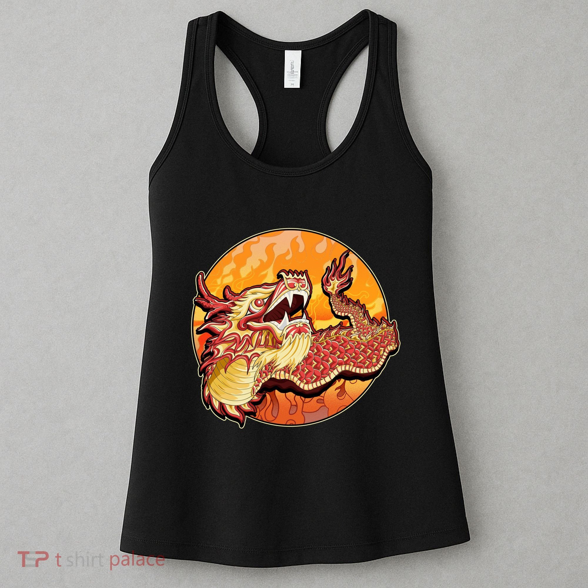 Chinese Dragon Fire Dance Women's Tank Top