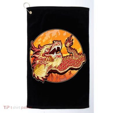 Chinese Dragon Fire Dance Golf Towel