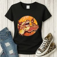 Chinese Dragon Fire Dance Women's T-Shirt thumb 3