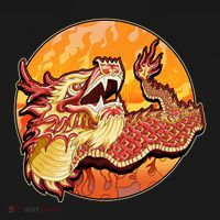 Chinese Dragon Fire Dance Tote Bag thumb 4