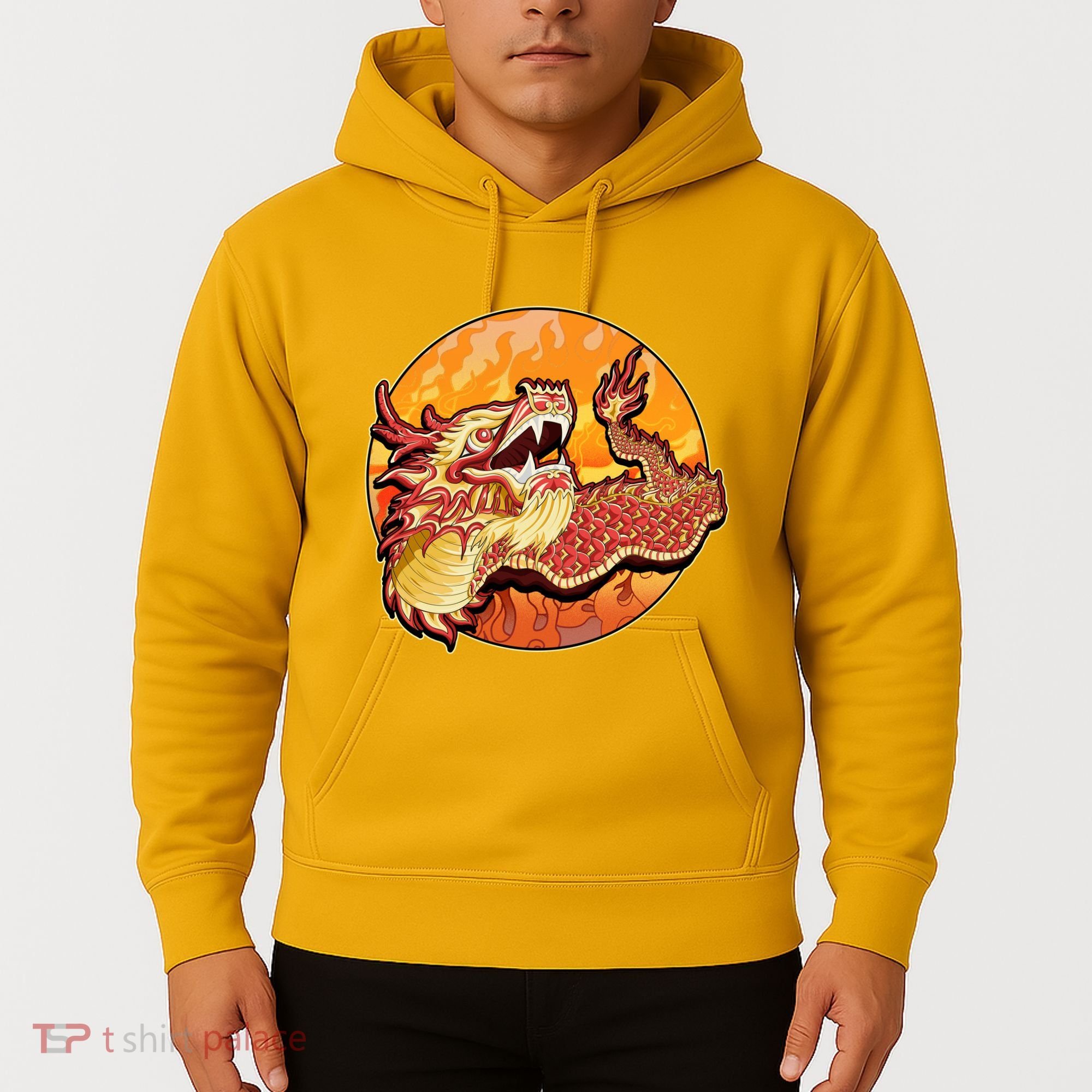 Chinese Dragon Fire Dance Hoodie